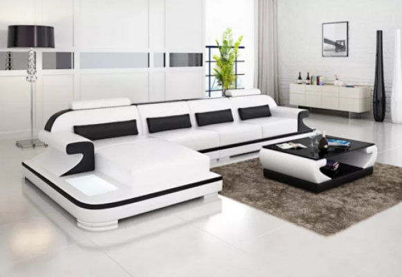 Ledercouch Eckcouch Polstergarnitur Sofa Polster Couch Eckgarnitur Wunnlandschaft