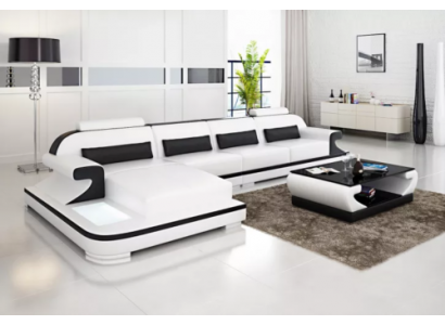 Ledercouch Eckcouch Polstergarnitur Sofa Polster Couch Eckgarnitur Wunnlandschaft