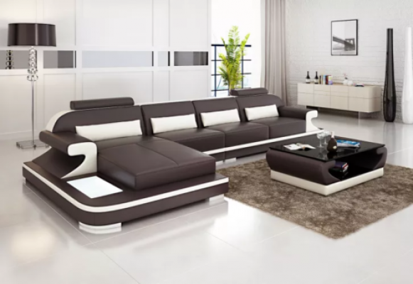 Ledercouch Eckcouch Polstergarnitur Sofa Polster Couch Eckgarnitur Wunnlandschaft