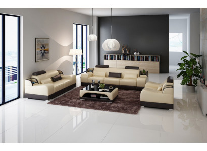 Design Sofagarnitur 2x 3 Sëtzer Set Sofas Polster Couchen Modern Couch
