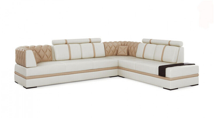 Eckcouch Sofa Couch Polster Wunnlandschaft Lieder Deko Ecksofa Garnitur