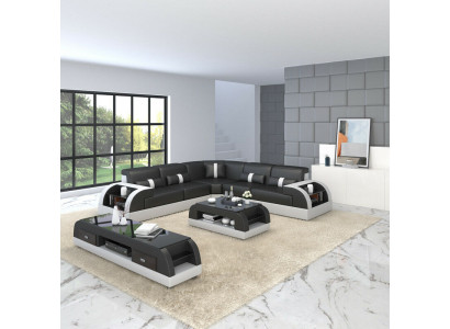 Designer Canapé Canapé Polster Wunnlandschaft Eckcanapé Eckcanapé L Form