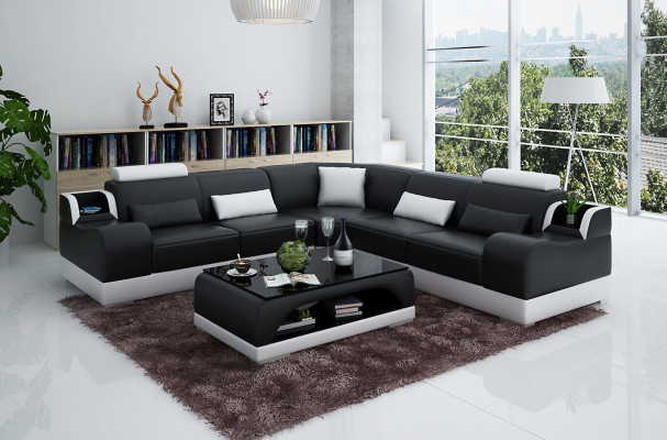 Eckcouch Couch Polster Wunnlandschaft Eck Garnitur Ecke Lieder Sofa Gro.