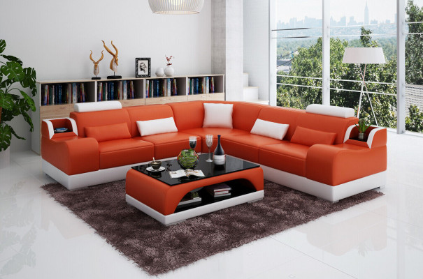 Eckcouch Couch Polster Wunnlandschaft Eck Garnitur Ecke Lieder Sofa Gro.
