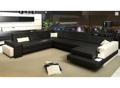 Designer Garnitur Eckgarnitur Wunlandschaft U-Form Couch Ecksofa Polstersëtz.