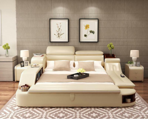 Exklusiv Bett Design Gepolstert Better Regal Späicher Tresor Regaler Duebel