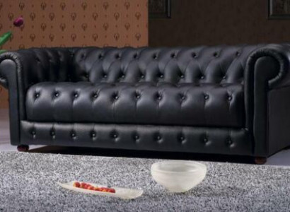 Chesterfield Sofa Couch Polster Designer 3 Sëtzer Garnitur Sofas Neit
