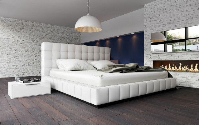 Designer Polsterbett Bett Wäiss Better Liederbett Duebelbett Eebett Designerbett