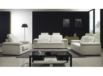 Sofa 3 Sëtzer Design Sofae Polster Modern Couche Lieder Relax Dräisëtzer