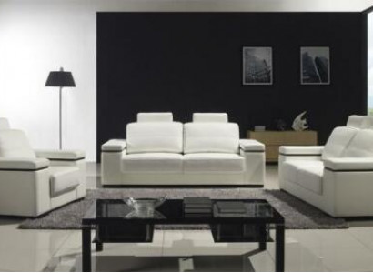 Sofa 3 Sëtzer Design Sofae Polster Modern Couche Lieder Relax Dräisëtzer