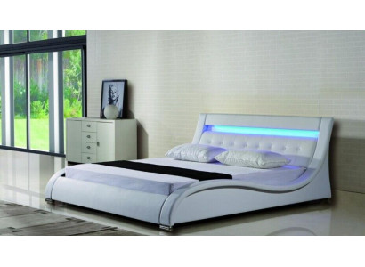 Liederbett Polsterbett Bett Better Lieder Lieder Polster Bestietneschaf mat Beliichtung