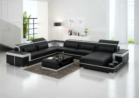 Canapé Couch Polster Set Wunnlandschaft Design Eckcanapé Lieder Nei