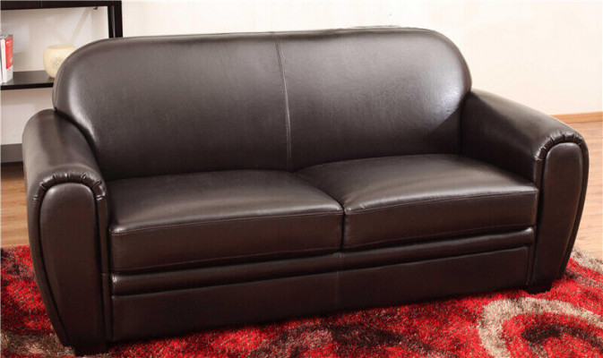 Chesterfield Canapéen Këssen Lieder 3+2 Sëtzer Sofa Garnitur Set Sofasen