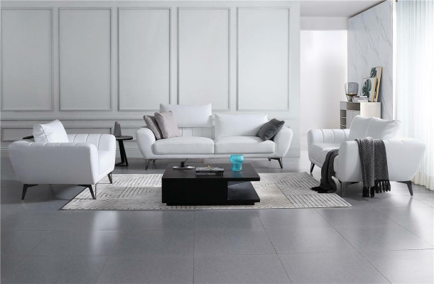 Liederkanapé Couch Wunnoaschaft 3+2 Sëtzer Garnitur Design Modern Kanapé