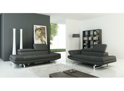 Ledersofa Garnituren Wunnlandschaft 3+2 Sëtzer Garnitur Design Modern
