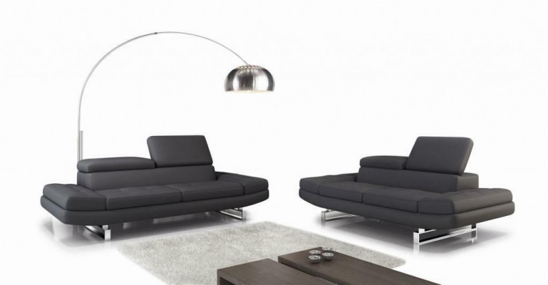 Ledersofa Garnituren Wunnlandschaft 3+2 Sëtzer Garnitur Design Modern