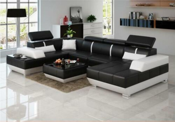 Design Wunnlandschaft U-Form grousst Ecksofa Sofa Couch Polster XXL Garnitur