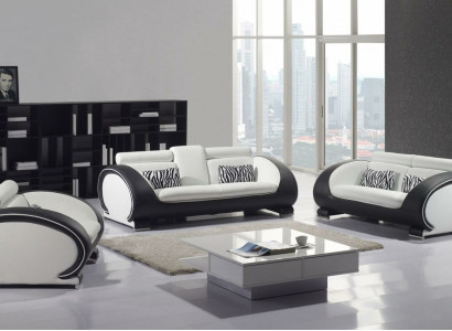 Sofa 2 Sëtzer Design Modern Sofas Polster Stoff Sëtz Zweisëtzer Lieder Nei