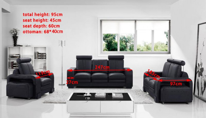 Design Zwee-Sëtz Sofa Couch Polster Modern Deko Couchen Sofa 2 Sëtzer