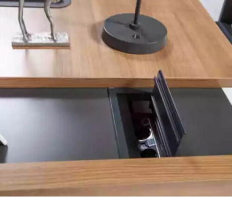 Schreifdësch Bürosmiwwel Eckscreifdësch Dësch Commode Akteschaf 3tlg. Set