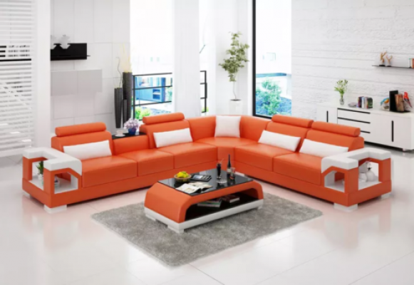 Ecksofa Canapé Polster Eckgarnitur Sofa Garnituren Eckledersofa Wunnlandschaft