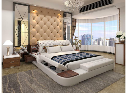 Multifunktion Bett Design Polster Duebelbett Better Chesterfield Luxus