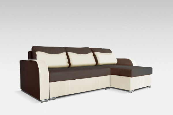 Eckgarnitur Sofa Designer Sofa Schloffunktion Bettkëscht Schlofsofa Ecksofa Couch