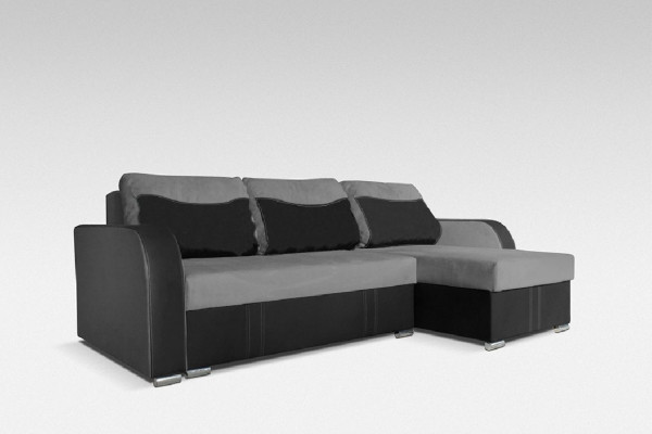 Eckgarnitur Sofa Designer Sofa Schloffunktion Bettkëscht Schlofsofa Ecksofa Couch