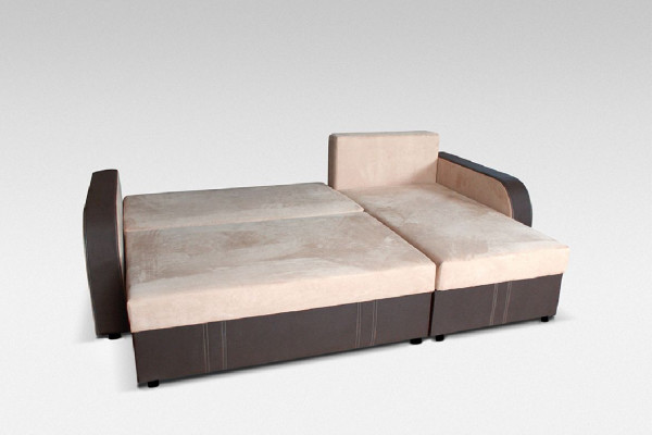 Eckgarnitur Sofa Designer Sofa Schloffunktion Bettkëscht Schlofsofa Ecksofa Couch