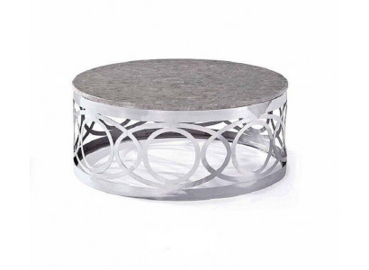 Ronne Luxus Designer Couchtisch Sofa Stuff Dësch Bäistell Edelstol
