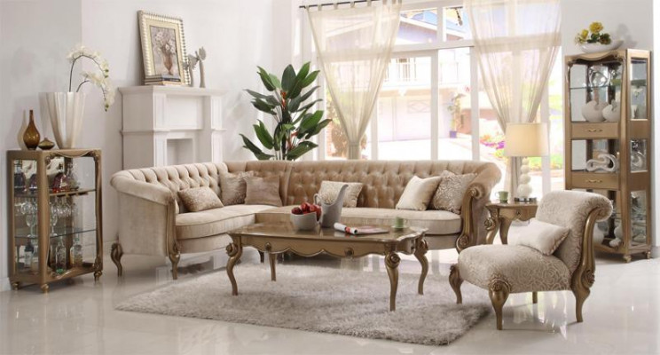 Ecksofa L-Form Sofa Canapé Design Canapéë Polster Textil Sofa Garnitur Holz Canapéen