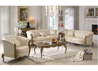 Sofagarnitur 3+2 Sëtzer Set Design Sofasen Polster Couchen Canapé Lieder Garnitur