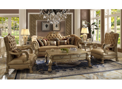 Sofagarnitur 3+1 Sëtz Couchë Klassesch Wunnlandschaft Sofakëssen