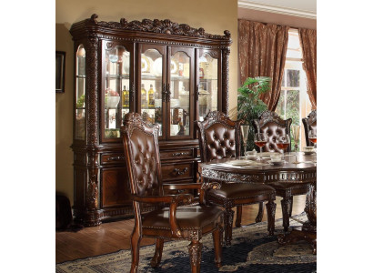 Vitrine Glas Bar Schaf Haus Schief Barock Wand Regal Holz Vitrine