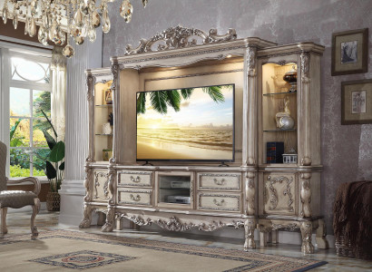 Wunnwand Wunnzëmmer Set Vitrine Schaf Regal Set Wunnwänn Regal Fernsehwand