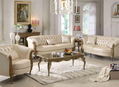 Delessoft Sofagarnitur 3+2+1 Sëtzer Set Garnitur Polstersofa Canapé Sofa Canapéen