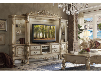 TV Mauer Holz Stil Barock Regal Wunnzëmmer Miwwelen Schaf nei Klassesch