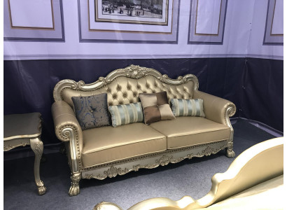 Klassesch 3-Sëtzer Canapé Sofa Couch Polsteren Sofas Couchen Barock