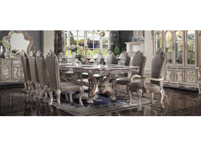 Grousse Ritter Dësch Barock Iessdësch xxl 345cm Holz Dëscher Klassesch Miwwelen Nei