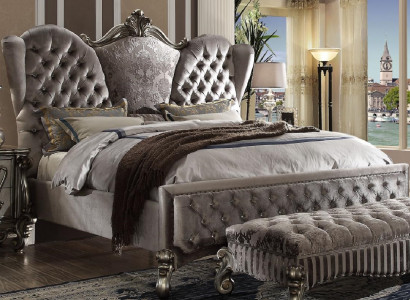 Bett Polsterbett Luxus Duebel Schlofzëmmer Designbett Better Holz