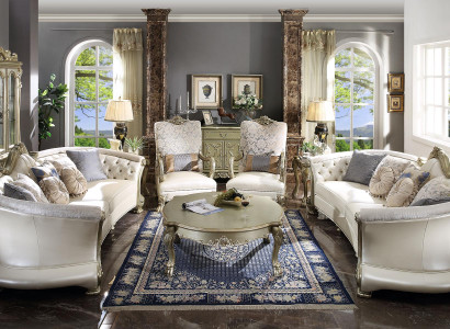 Couch Luxus Set 4 Stéck Sofagarnitur 321 Hocker Garnitur Sofa Sofae Sesselen Grupp