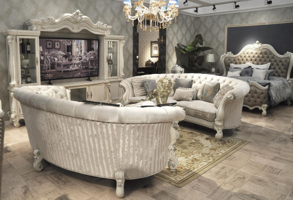 Komplett Set Sofagarnitur 4+4 Sëtzer Designer Wunnlandschaft 2 deels. Grupp