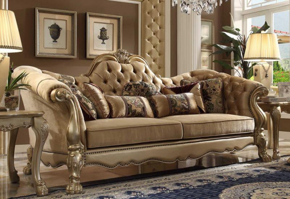 Zweisëtzer Design Sofa 2 Sëtzer Sëtz Couch Polstersett Stoff Sofas