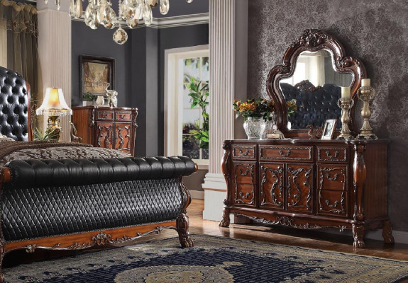 Kommode Schaf mat Spigel Edle Kommode Buffet Barock Rokoko Holz nei Anrichte