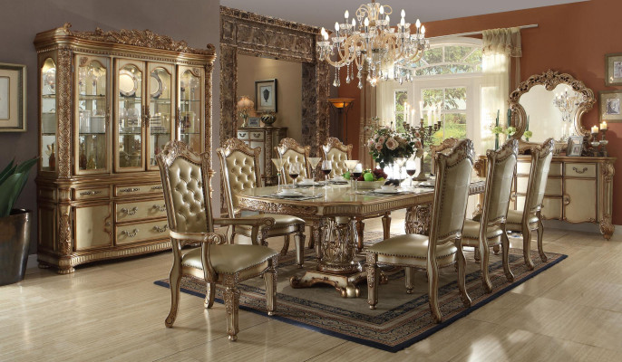 Kinneken Eeschdësch Dësch Holz Dëscher Rokoko Barock Iesszëmmer Antik Stil