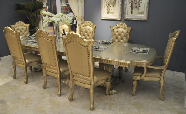 Iessdësch Iessdëscher Dëscher Dësch Büro Design Klassesch Holz Deko Barock