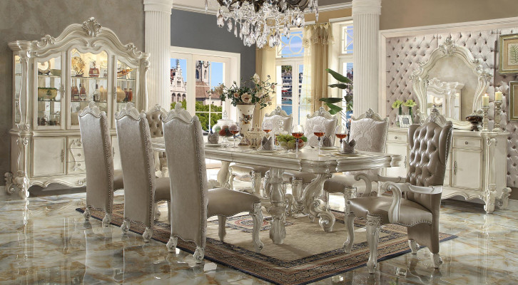 Barock antik Stil Iessdësch Dësch Holz Eechte Klassesch Designer Dëscher