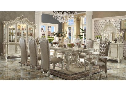 Barock antik Stil Iessdësch Dësch Holz Eechte Klassesch Designer Dëscher