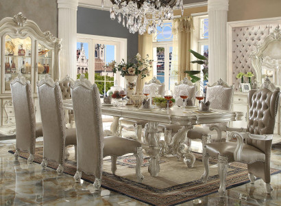 Barock antik Stil Iessdësch Dësch Holz Eechte Klassesch Designer Dëscher