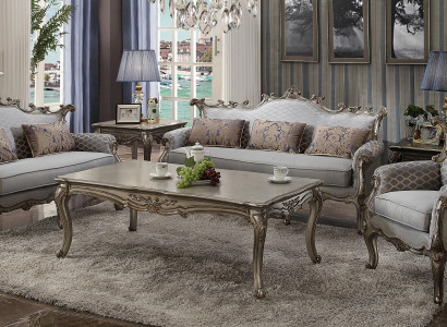 Canapé 3 Sëtzer Wunnlandschaft Canapéen Couch Polster Garnitur Textil Holz Dräisëtzer